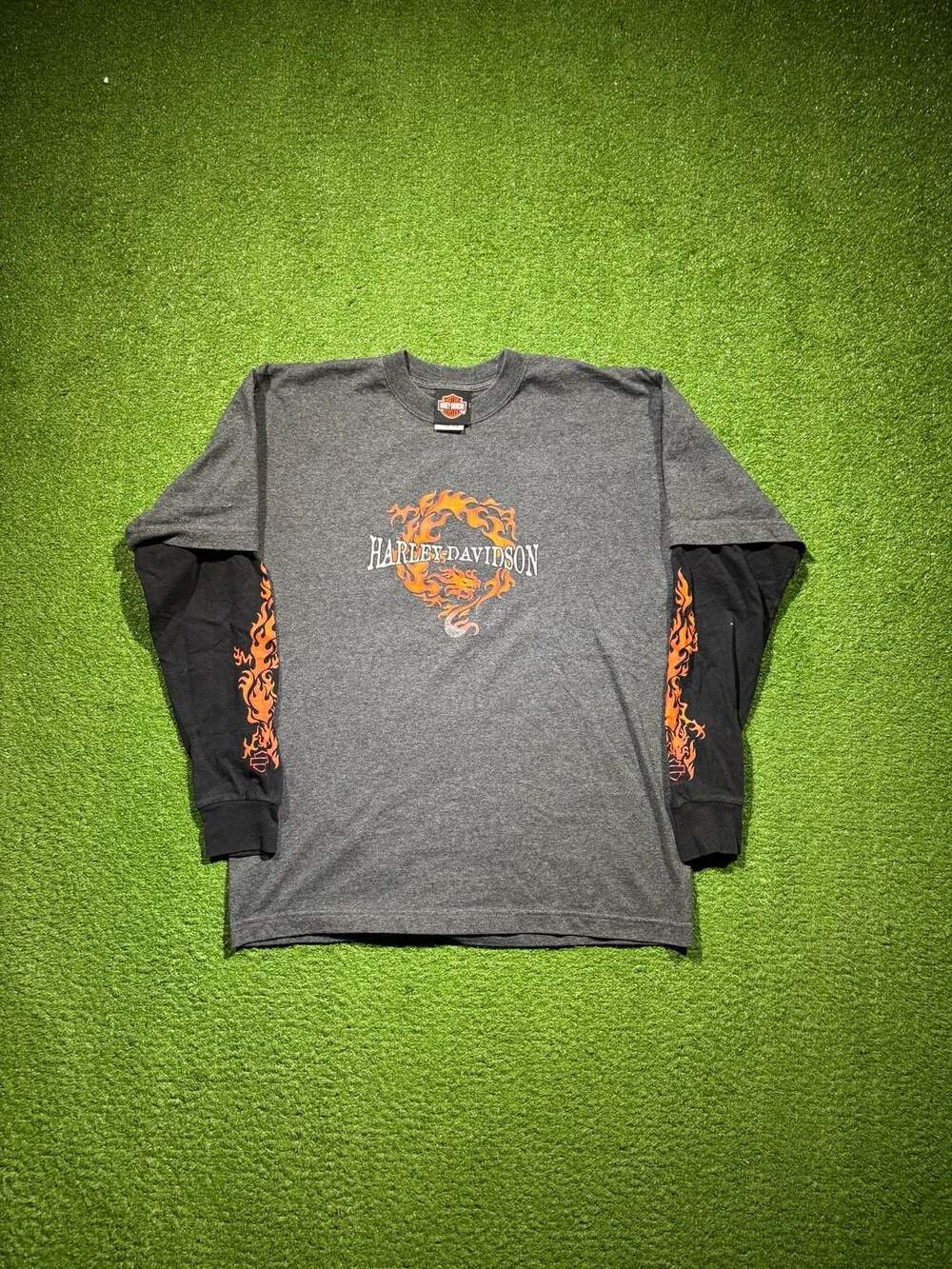 Harley-Davidson Flame Sleeve Layered long sleeve graphic Shirt